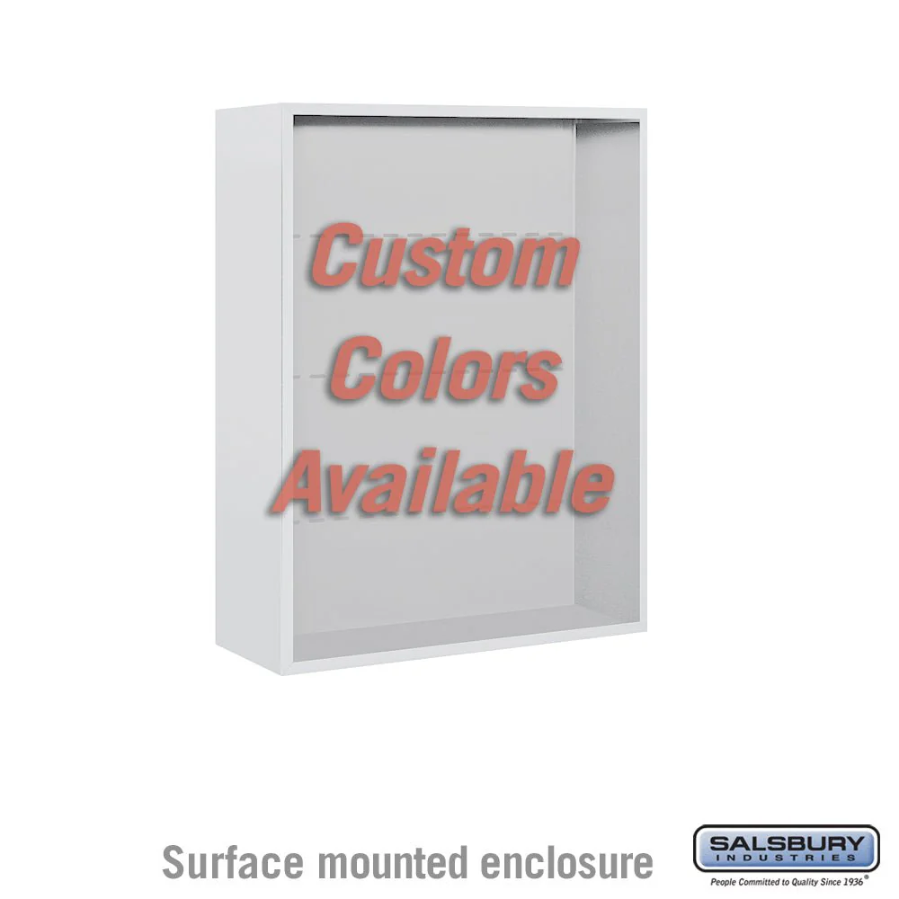 Surface Mounted Enclosure for Double Column 4C Horizontal Mailbox Unit