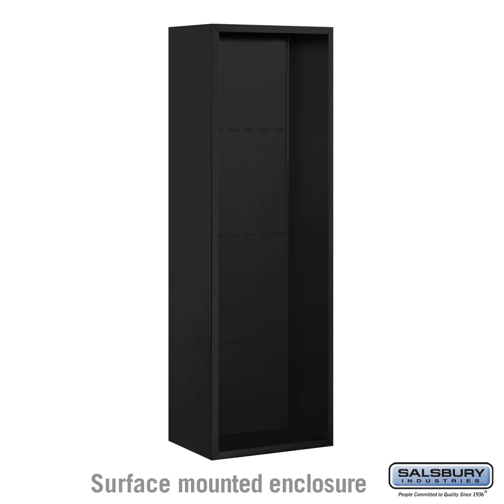 Surface Mounted Enclosure for 3711 Single Column Unit - Black