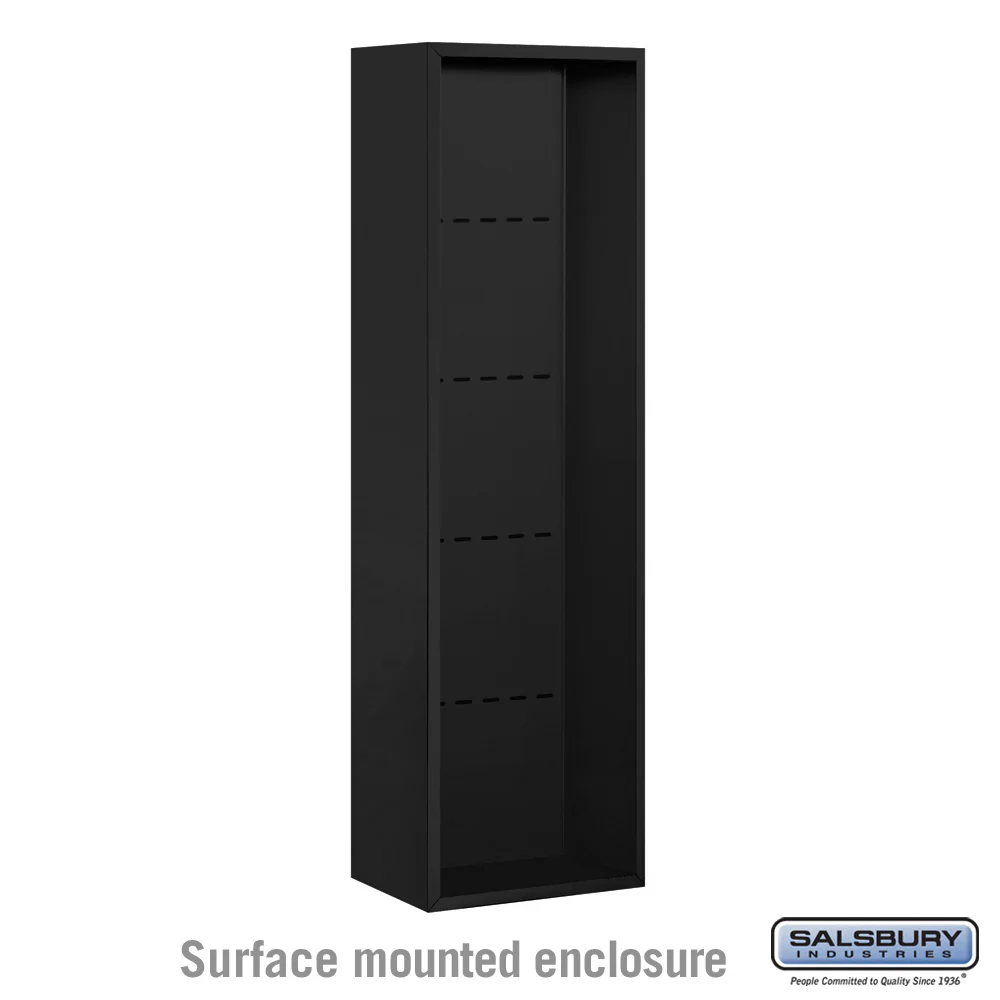 Surface Mounted Enclosure for 3716 Single Column Unit - Black