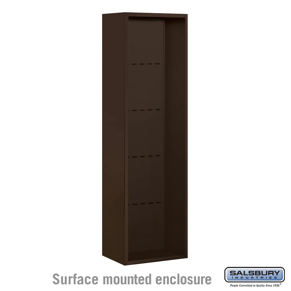 Surface Mounted Enclosure for 3716 Single Column Unit - Bronze