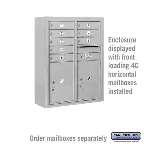 Surface Mounted Enclosure for Double Column Mailboxes - Aluminum - Image 2