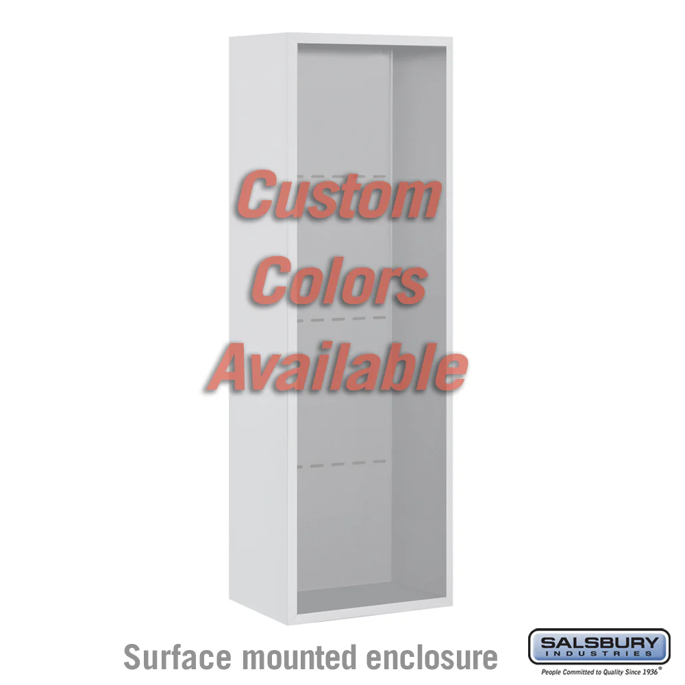 Surface Mounted Enclosure for Single Column 4C Horizontal Mailbox Unit
