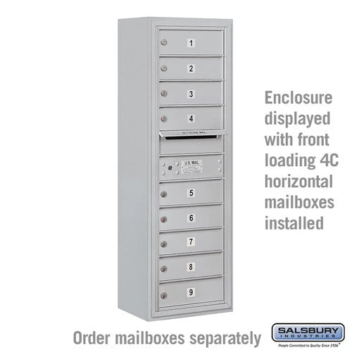 Surface Mounted Enclosure for Single Column Mailbox Unit - Aluminum - Image 2