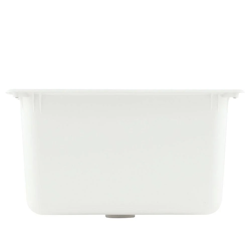Swan Solid Surface Undermount Utility Sink, 25x22 Inch, White - Image 3