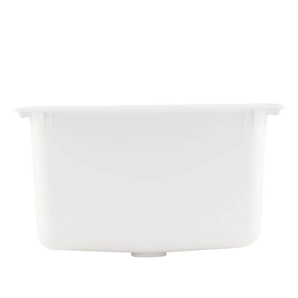 Swan Solid Surface Undermount Utility Sink, 25x22 Inch, White - Image 7