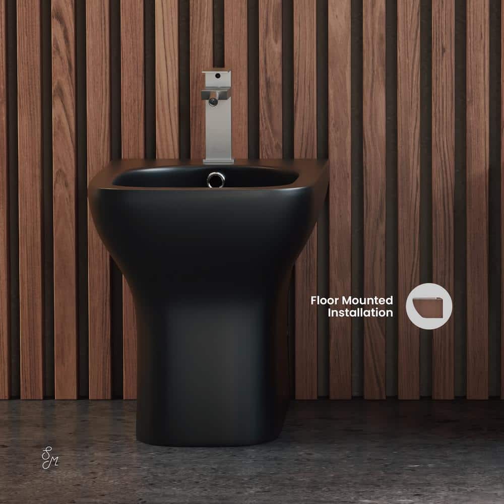 Swiss Madison Carre Elongated Matte Black Bidet - Sleek Modern Design - Image 3