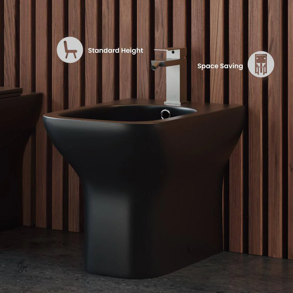 Swiss Madison Carre Elongated Matte Black Bidet - Sleek Modern Design - Image 4