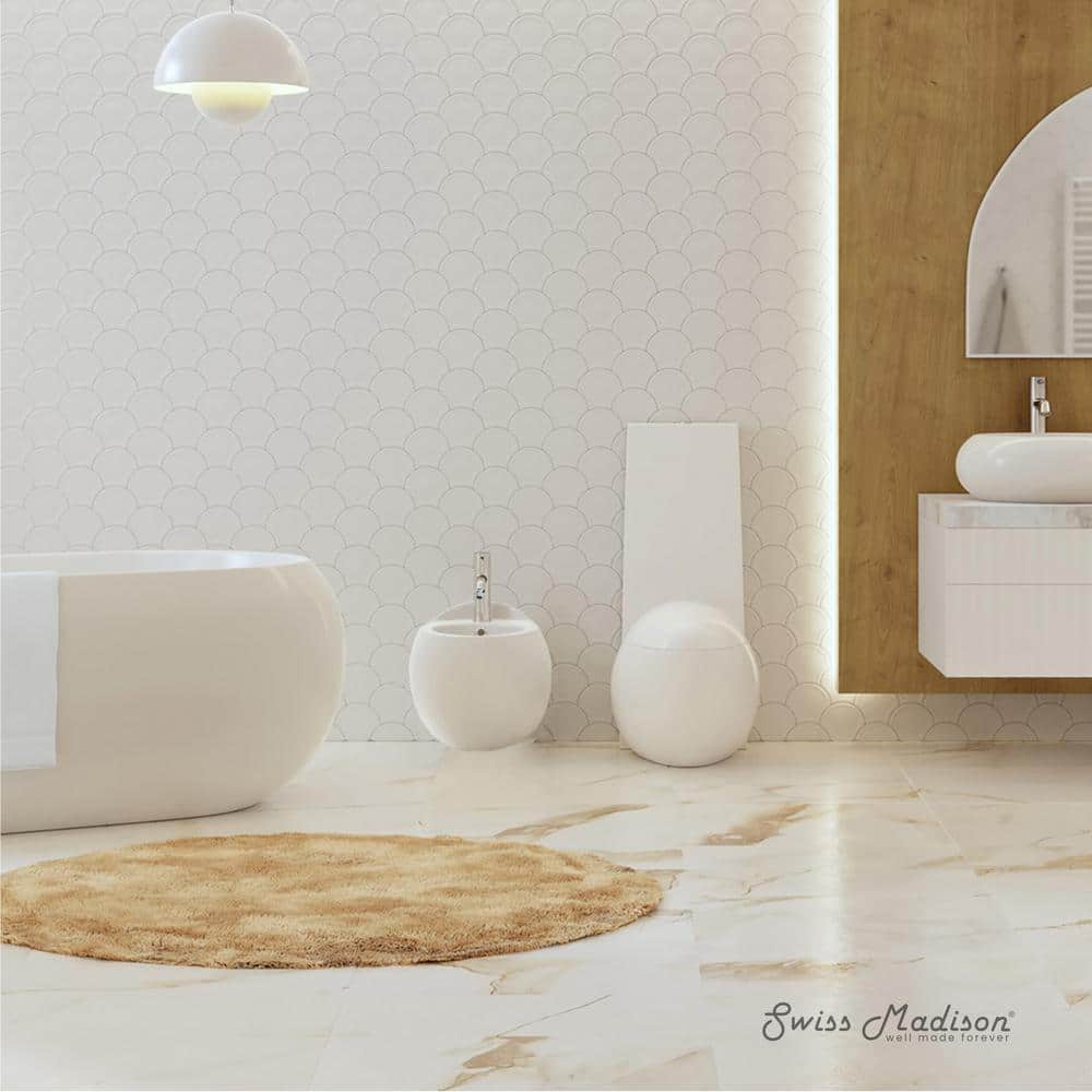 Swiss Madison Plaisir Wall-Hung Elongated Bidet Bowl in Glossy White - Image 5