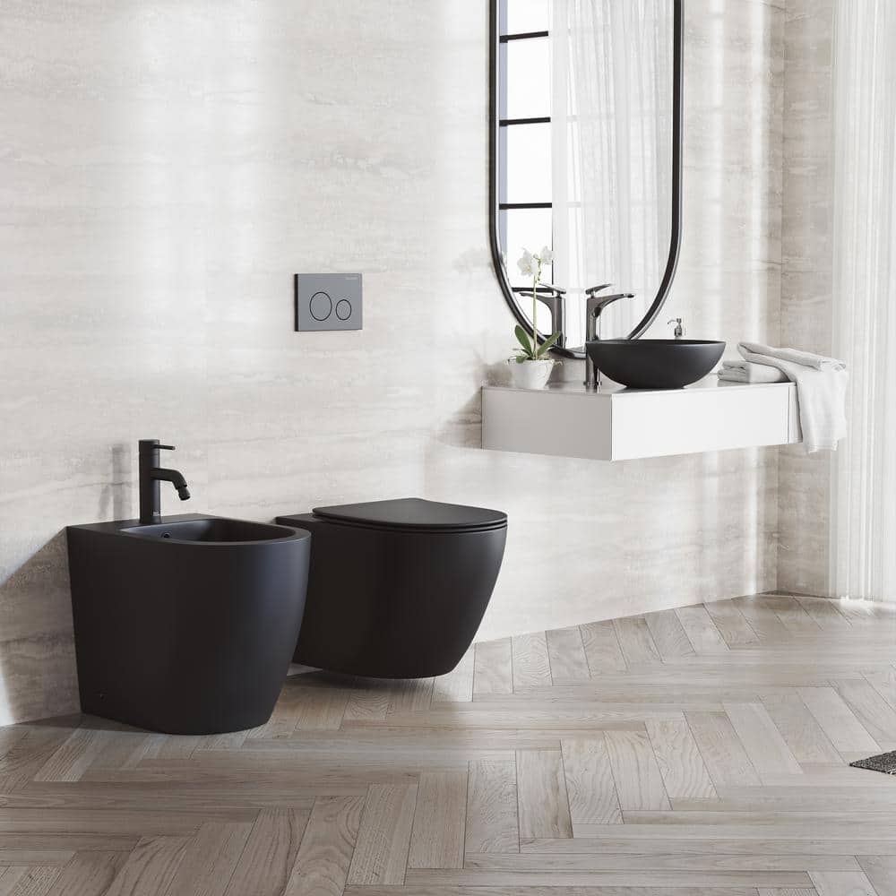 Swiss Madison St. Tropez Elongated Bidet in Matte Black - Image 6