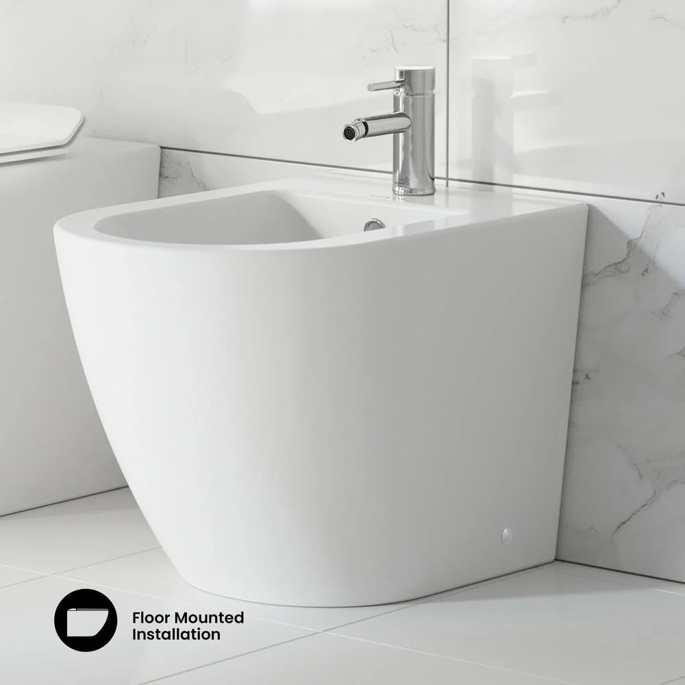 Swiss Madison St. Tropez Elongated Bidet in White - Sleek and Modern Ceramic Bathroom Fixture - Image 3