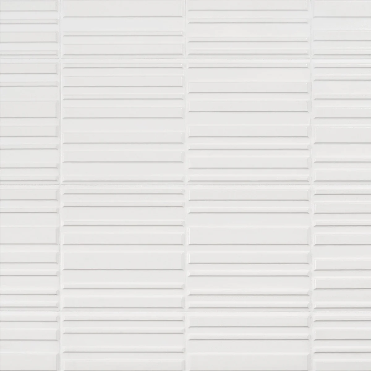 Sydney White 8x16 3D Mixed Finish Ceramic Wall Tile - Image 3