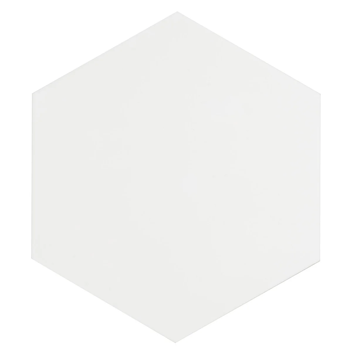 SymetroHex White 10" Matte Porcelain Tile - Lux Tile - Image 3