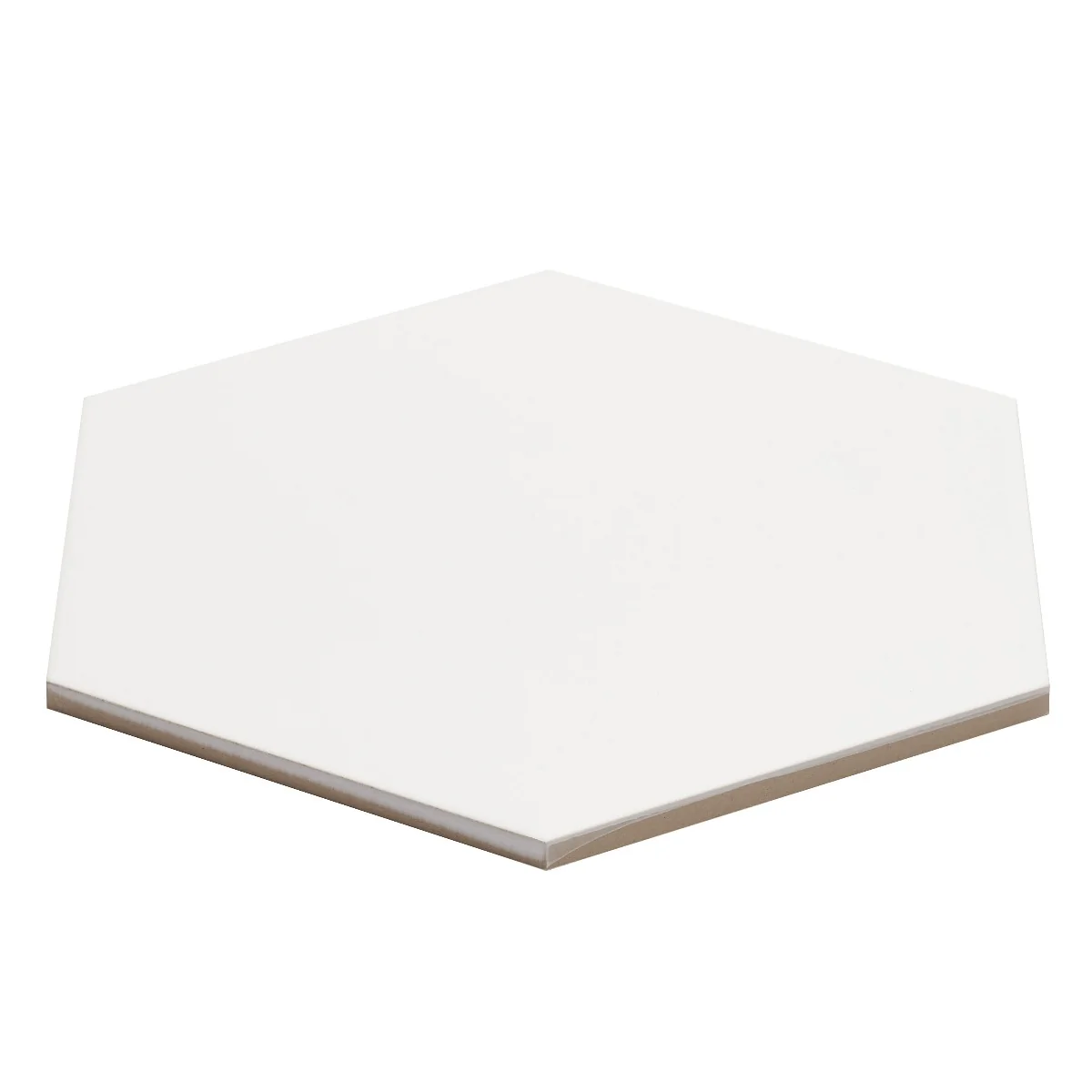 SymetroHex White 10" Matte Porcelain Tile - Lux Tile - Image 4