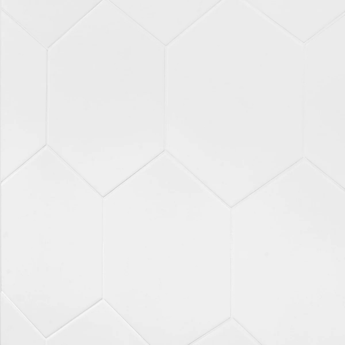 SymetroHex White 10" Matte Porcelain Tile - Lux Tile - Image 7