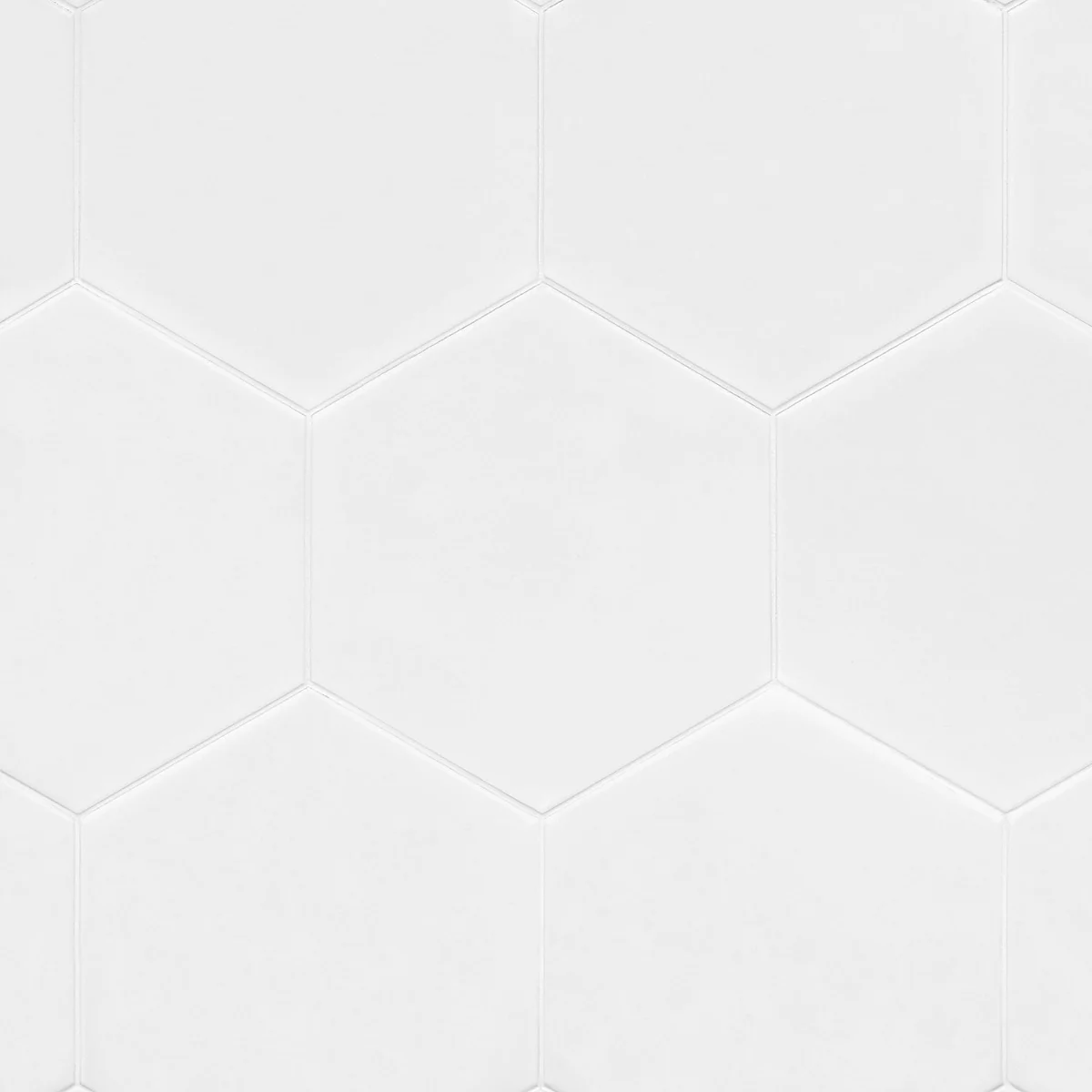 SymetroHex White 10" Matte Porcelain Tile - Lux Tile - Image 8