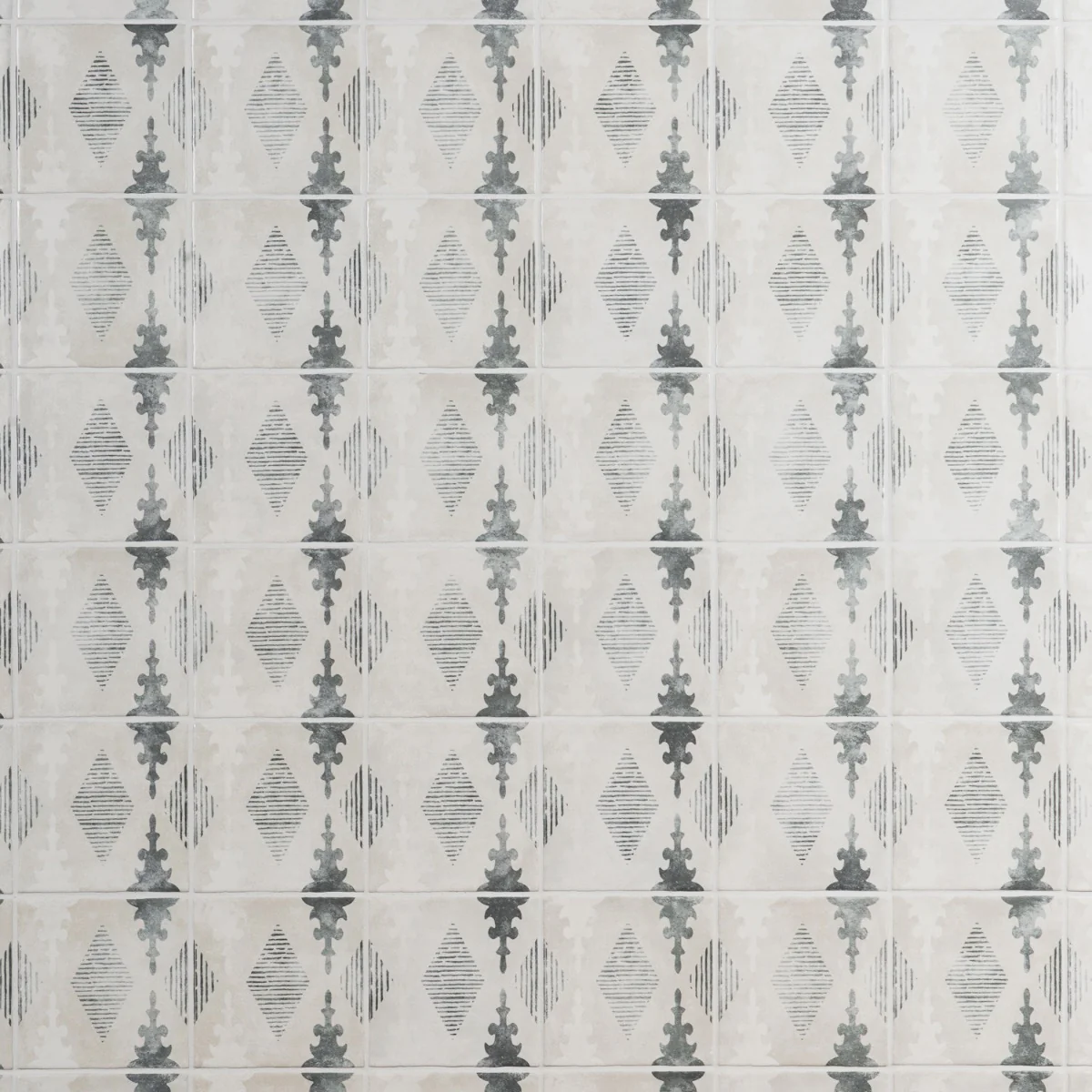 Talia Aztec Blue Gray 5x5 Matte Ceramic Tile by Paula Purroy - Image 3