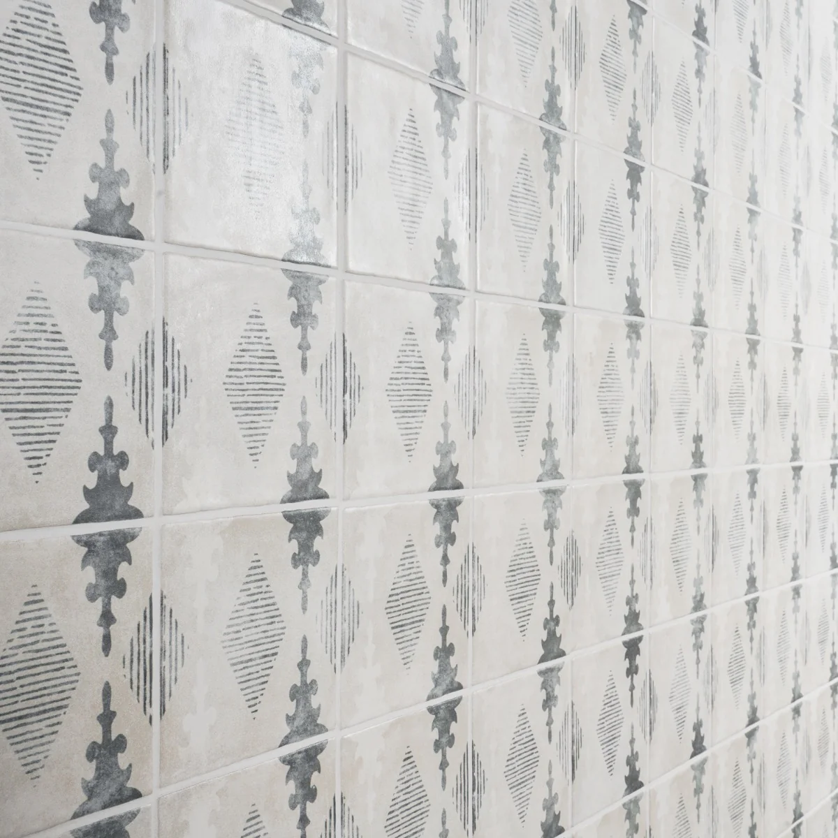 Talia Aztec Blue Gray 5x5 Matte Ceramic Tile by Paula Purroy - Image 4