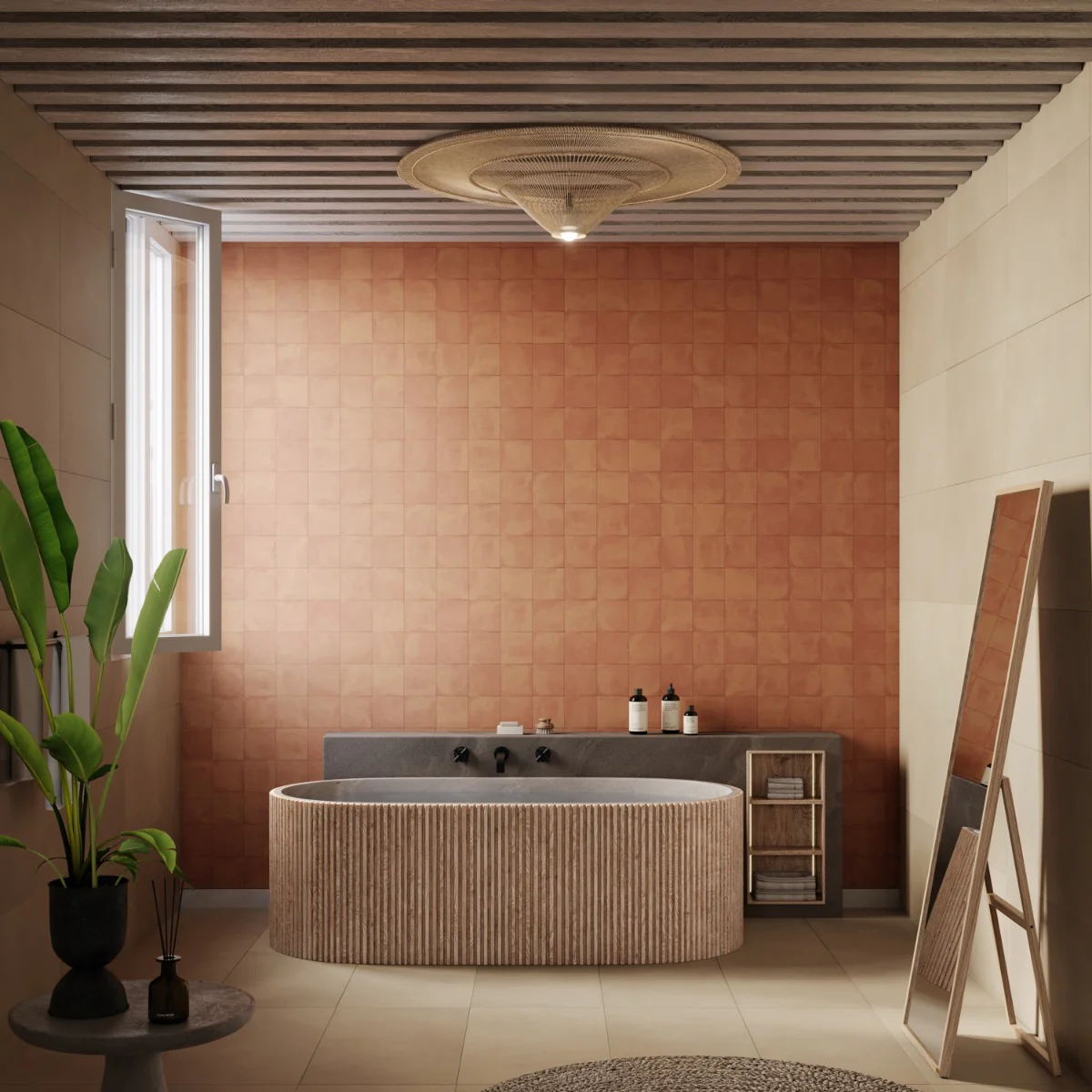 Paula Purroy Talia Terracotta 5x5 Matte Ceramic Tile - Lux Tile - Image 5