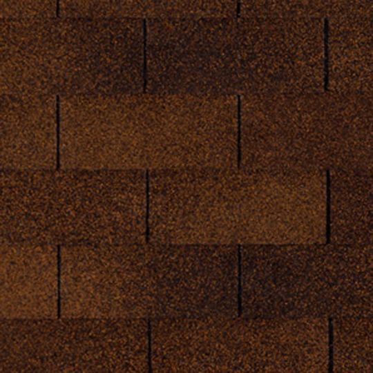 TAMKO Glass-Seal 3‑Tab Asphalt Shingles, Rustic Hickory, 36 in x 12-1/4 in, 100 sq ft coverage per square