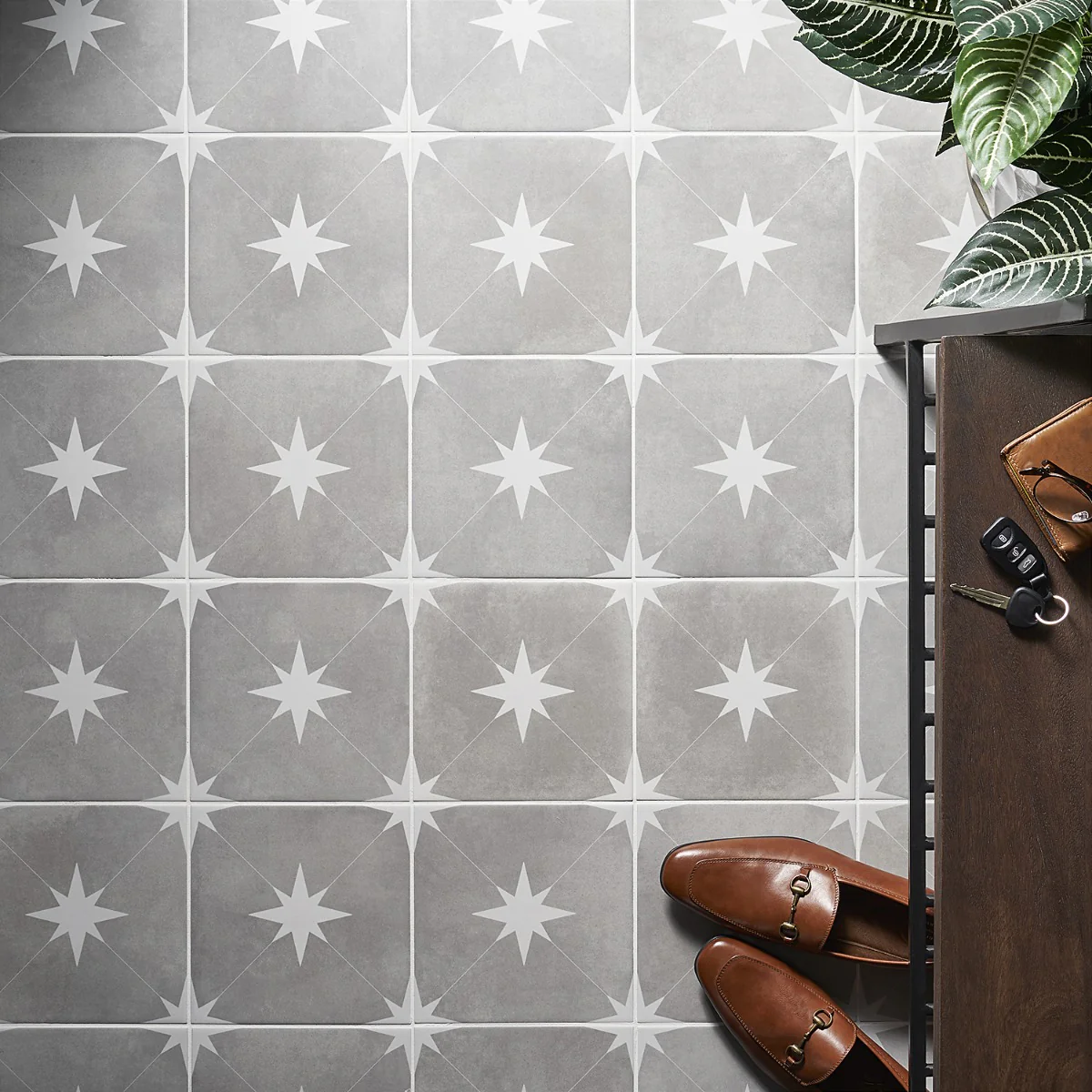 Tau Gris Gray 9x9 Matte Porcelain Tile - Lux Tile - Image 2