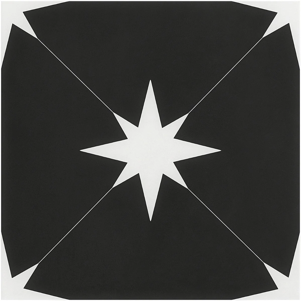 Tau Nero Black 9x9 Matte Porcelain Tile by Lux Tile - Image 3