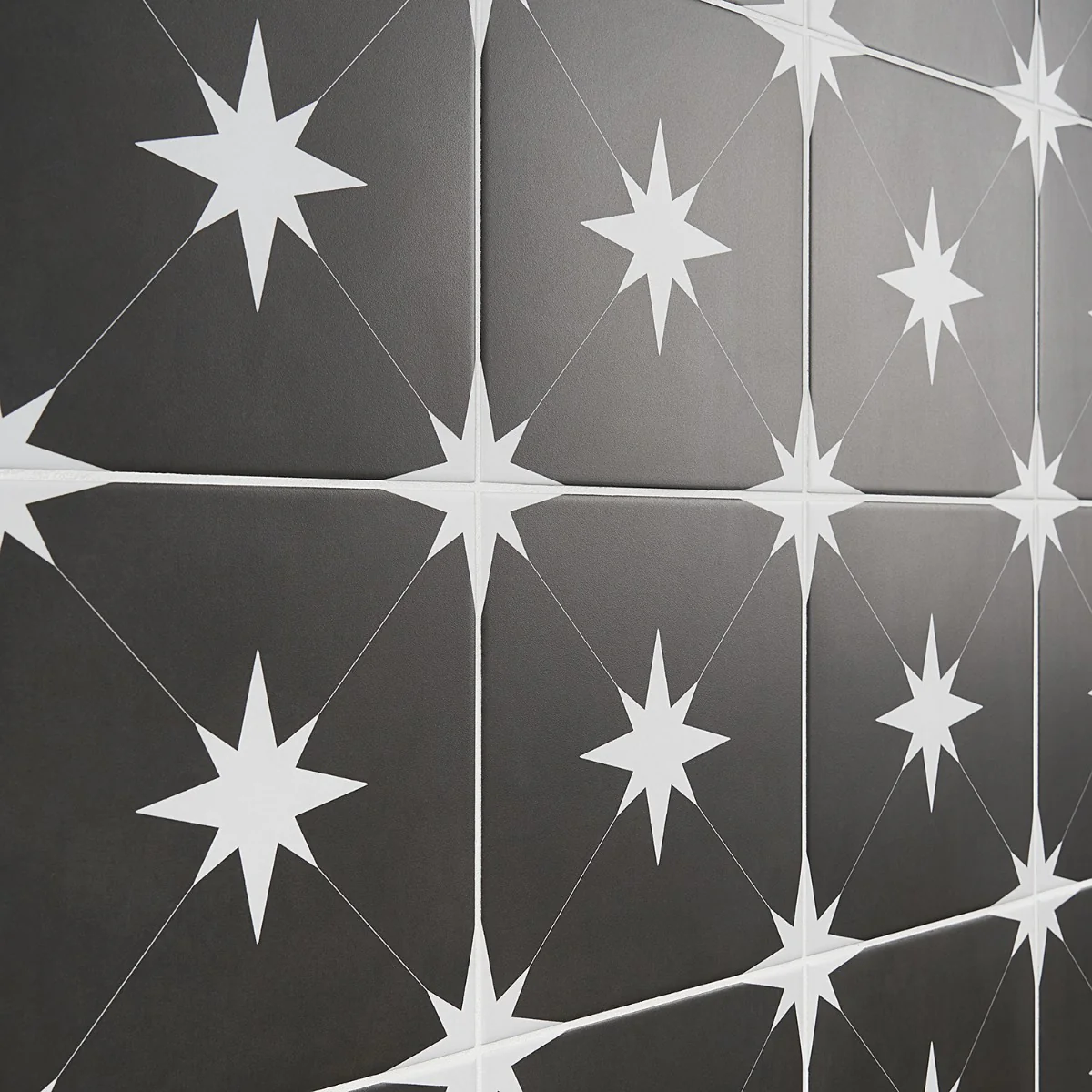 Tau Nero Black 9x9 Matte Porcelain Tile by Lux Tile - Image 8