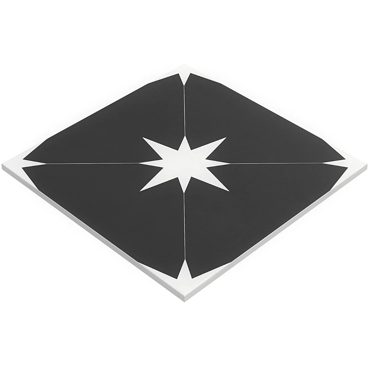 Tau Nero Black 9x9 Matte Porcelain Tile by Lux Tile - Image 9