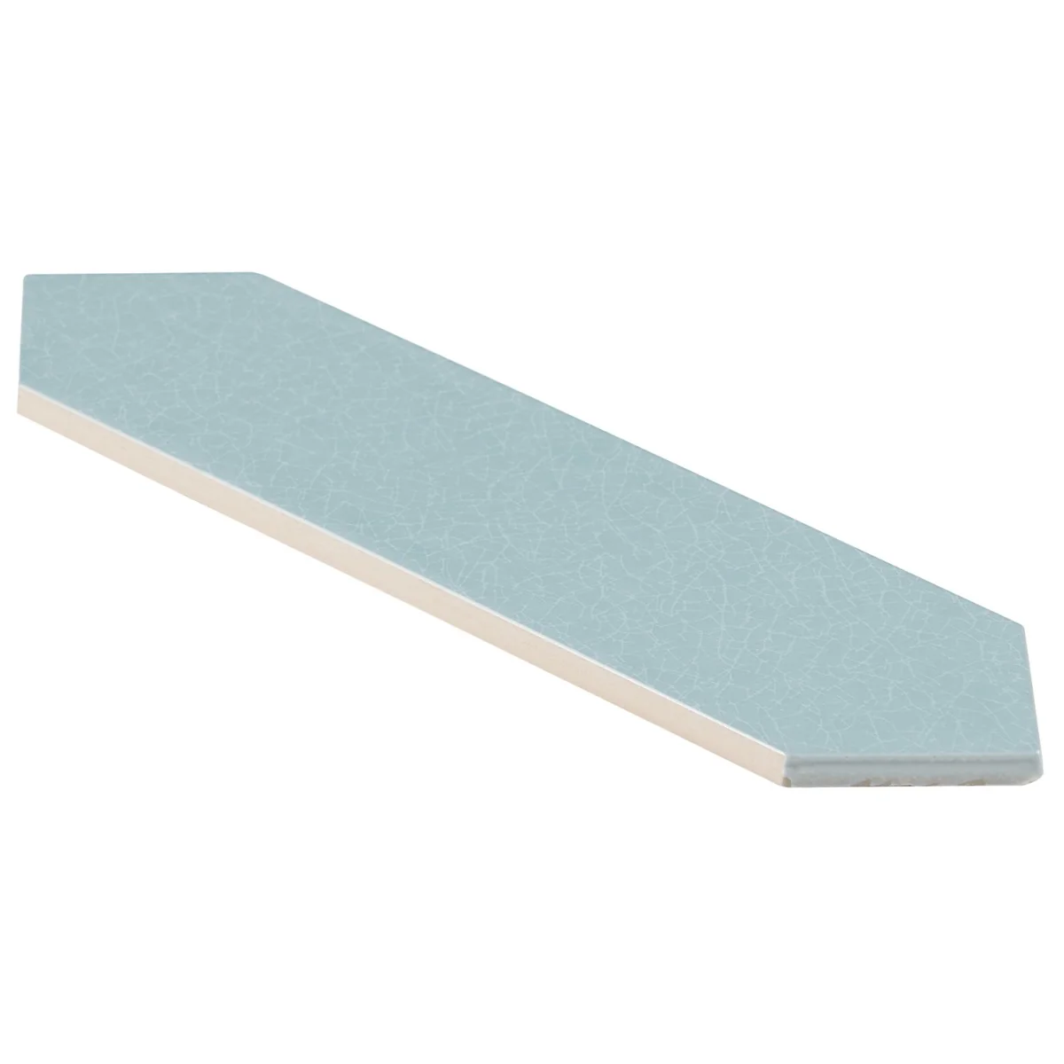 Tehama Crackled Blue 3x12 Ceramic Tile - Lux Tile - Image 2
