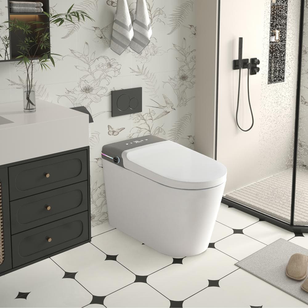 Tenleaf Elongated Smart Bidet Toilet with Heated Seat and Aromatherapy - Image 3