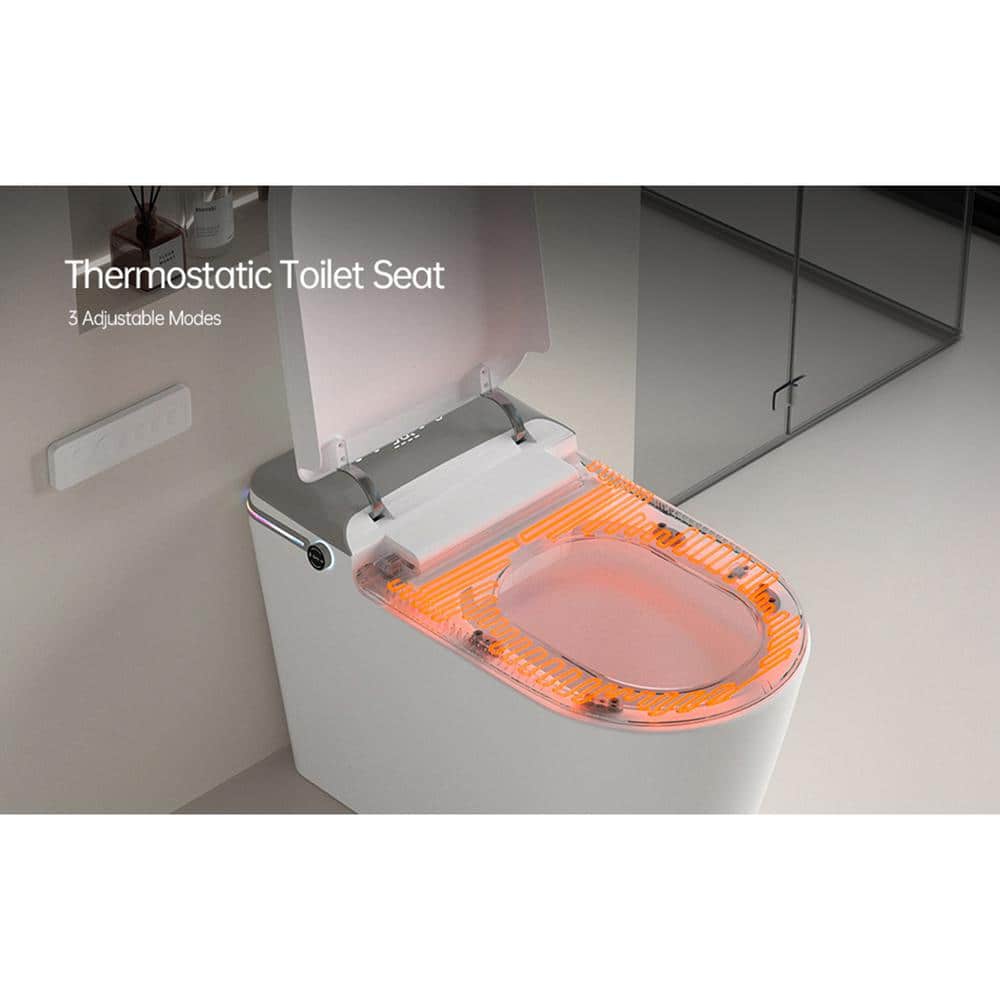 Tenleaf Elongated Smart Bidet Toilet with Heated Seat and Aromatherapy - Image 5