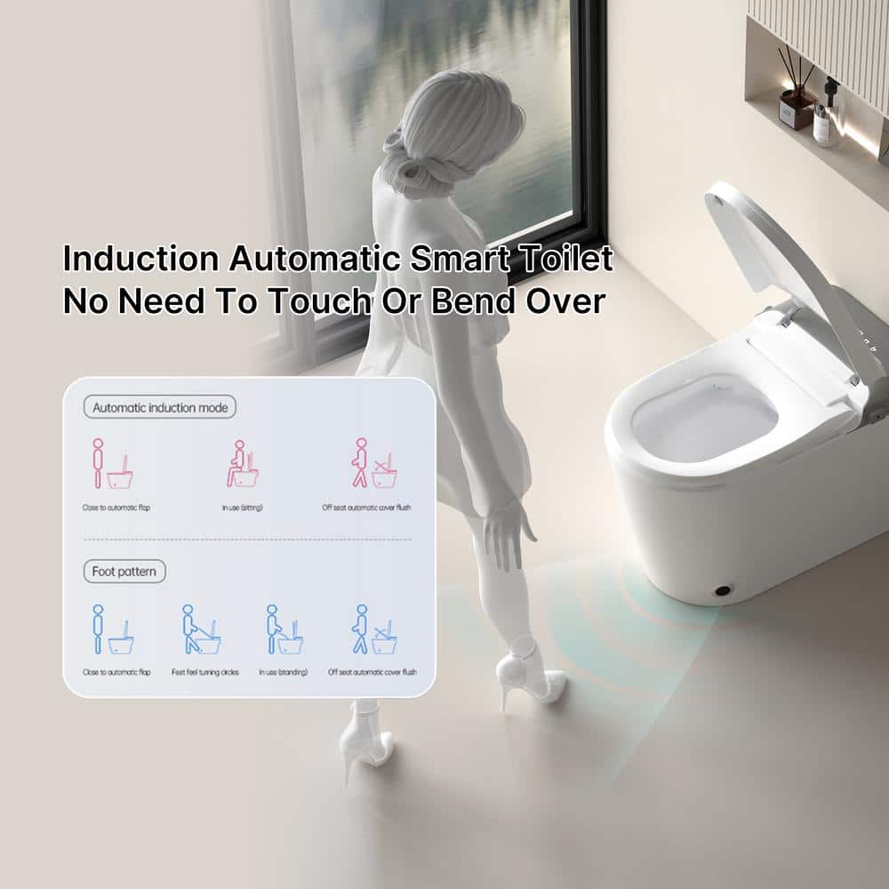 Tenleaf Elongated Smart Bidet Toilet with Heated Seat and Aromatherapy - Image 7