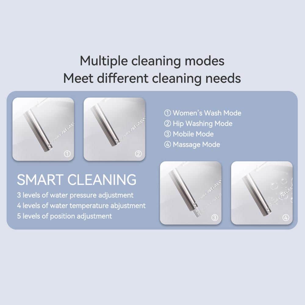 Tenleaf Elongated Smart Bidet Toilet with Heated Seat and Auto Open/Close | 1.32 GPF - Image 5