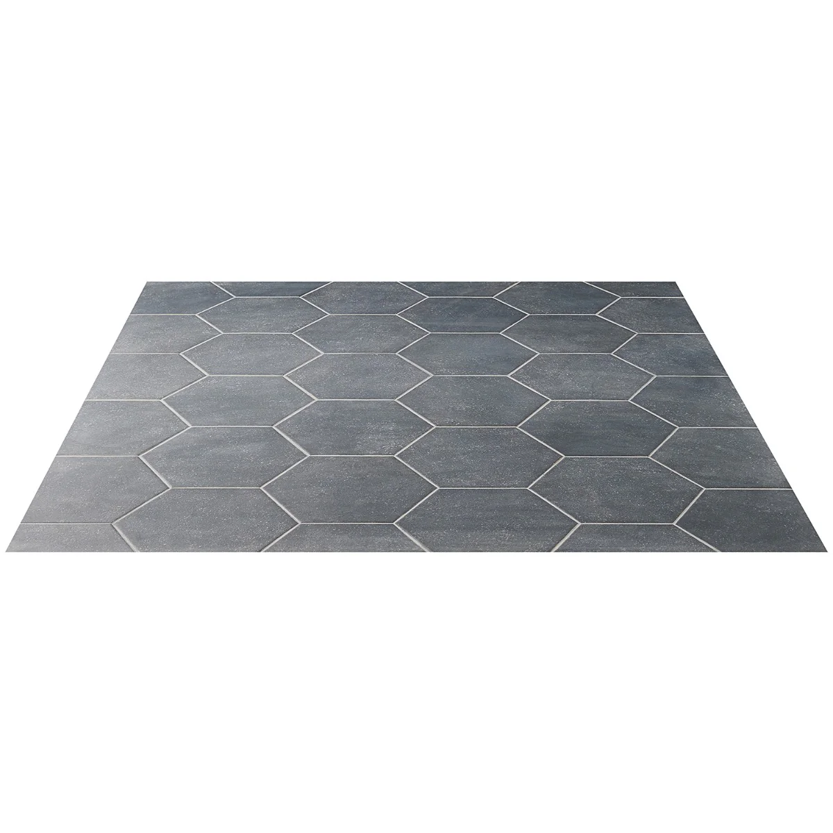Texstone Antracita Dark Gray 9" Hexagon Matte Porcelain Tile - Image 9
