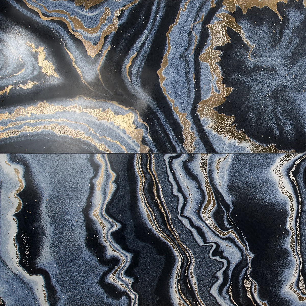 Tilebar Agate Art Night Black 24x48 Polished Porcelain Tile - Image 2