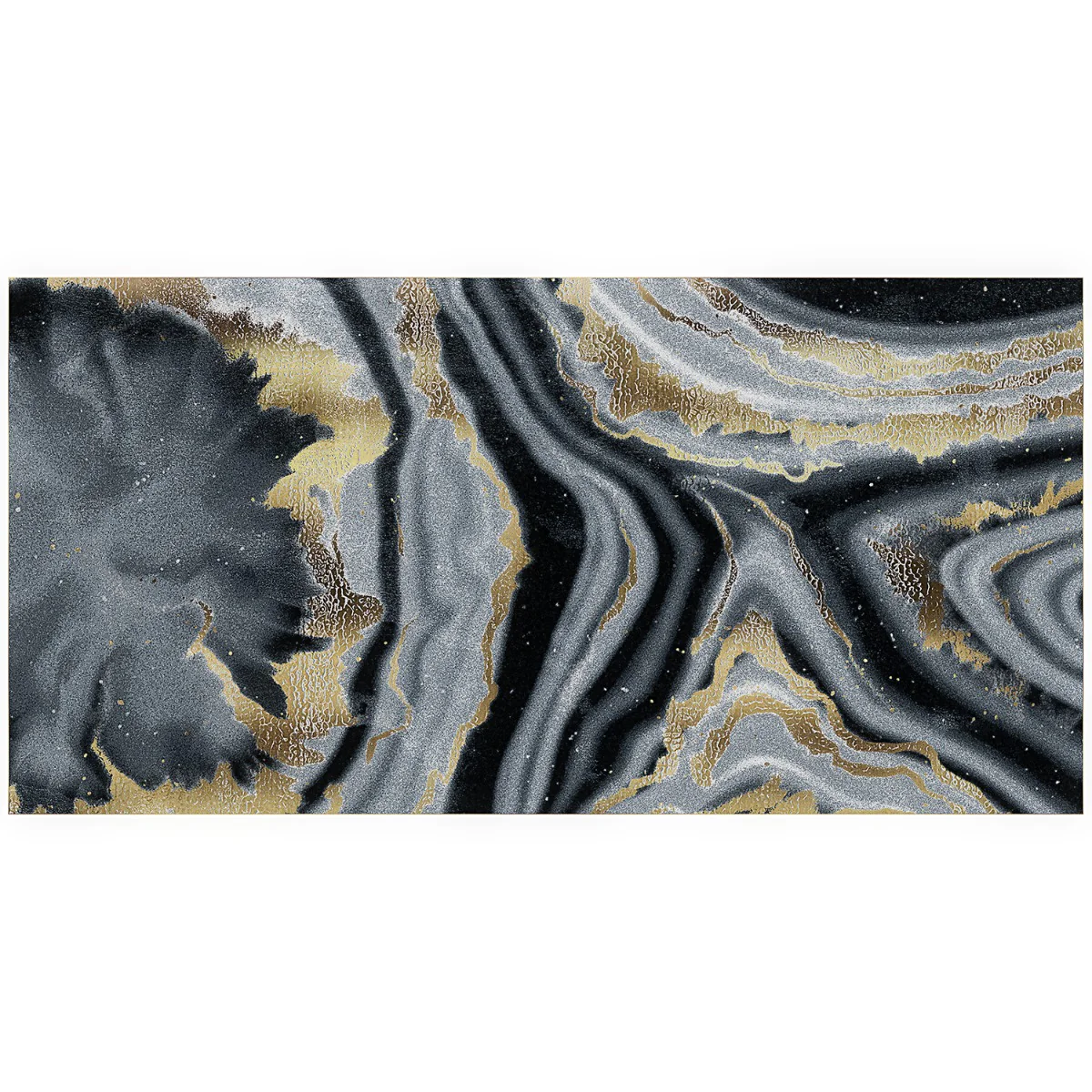 Tilebar Agate Art Night Black 24x48 Polished Porcelain Tile - Image 3