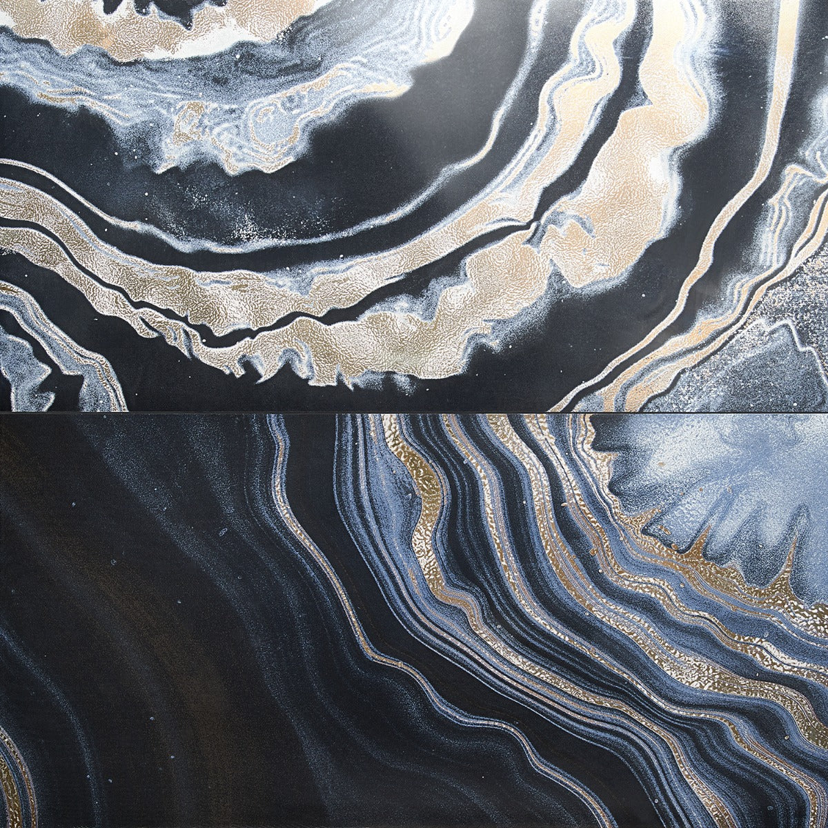 Tilebar Agate Art Night Black 24x48 Polished Porcelain Tile - Image 4