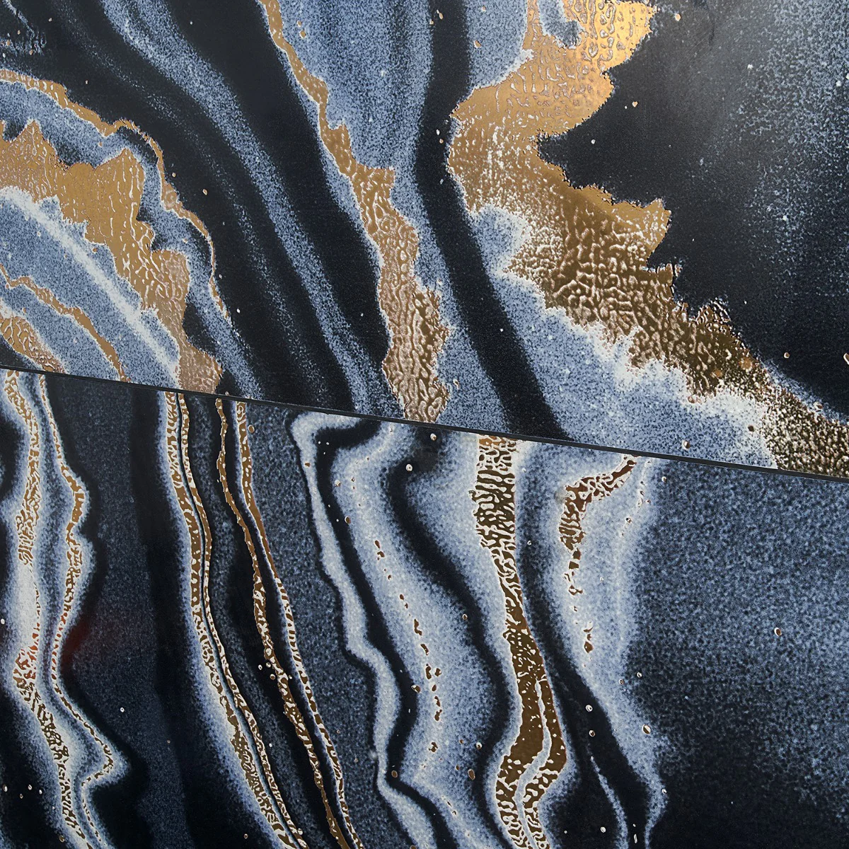 Tilebar Agate Art Night Black 24x48 Polished Porcelain Tile - Image 6
