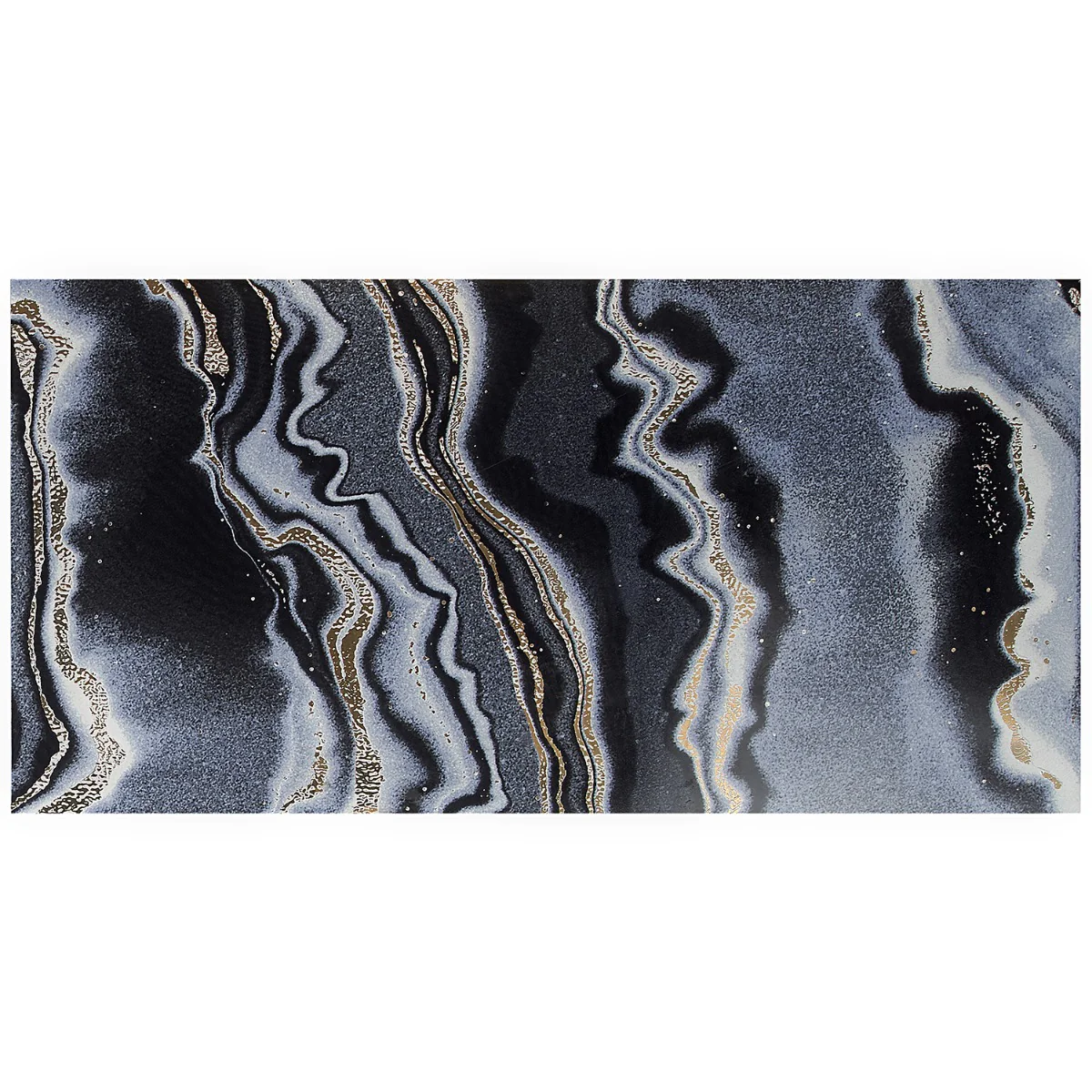 Tilebar Agate Art Night Black 24x48 Polished Porcelain Tile - Image 7