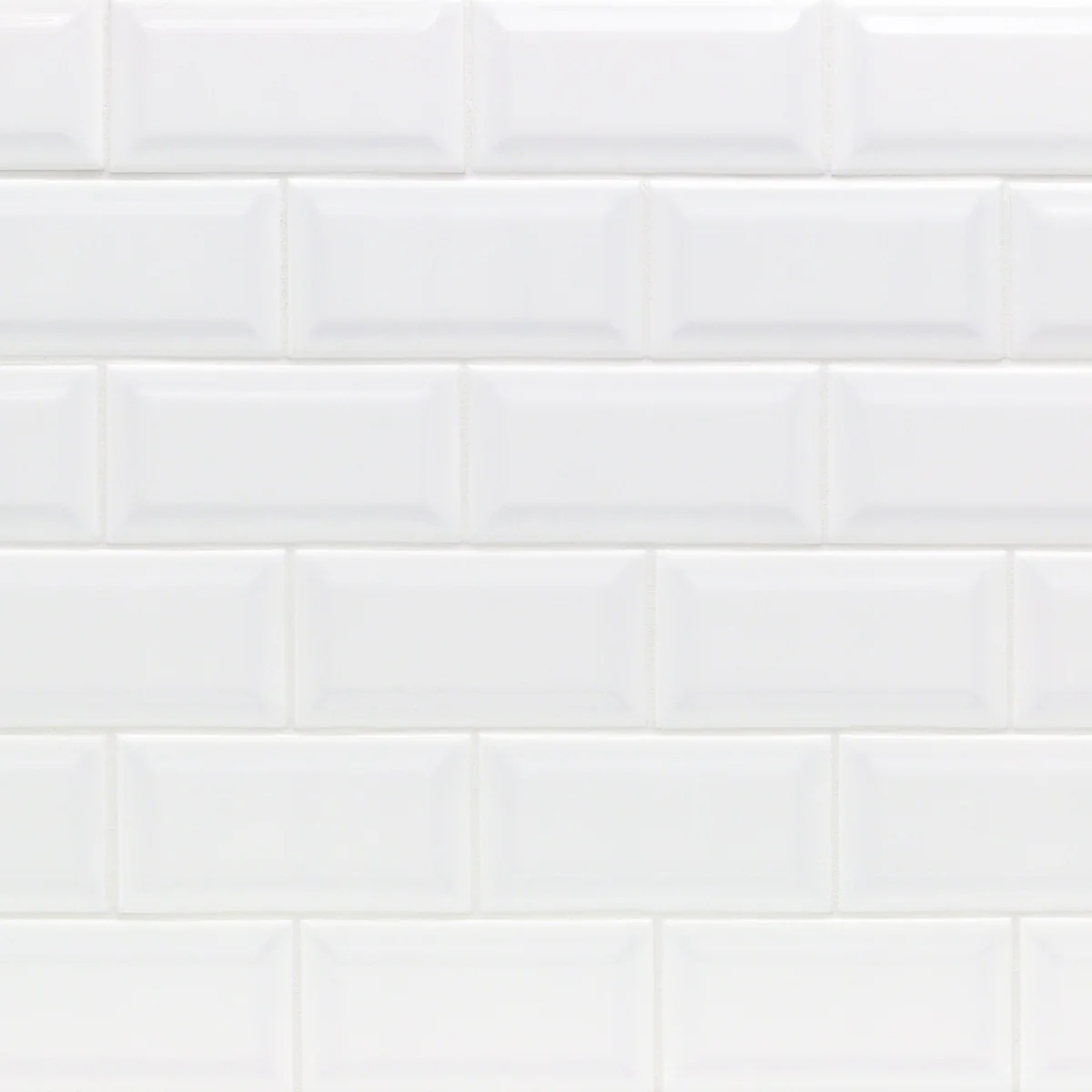 Tilebar Basic White 3x6 Beveled Polished Ceramic Subway Wall Tile - Image 2
