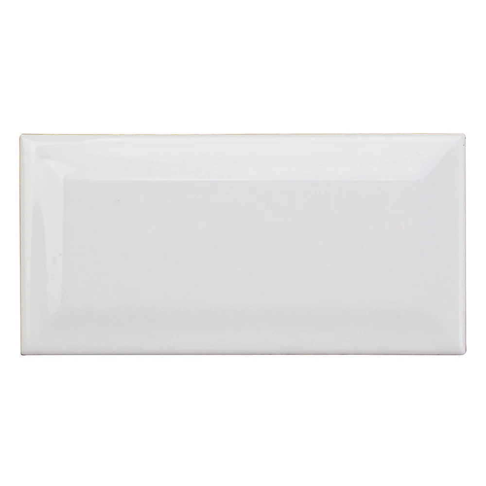 Tilebar Basic White 3x6 Beveled Polished Ceramic Subway Wall Tile - Image 3