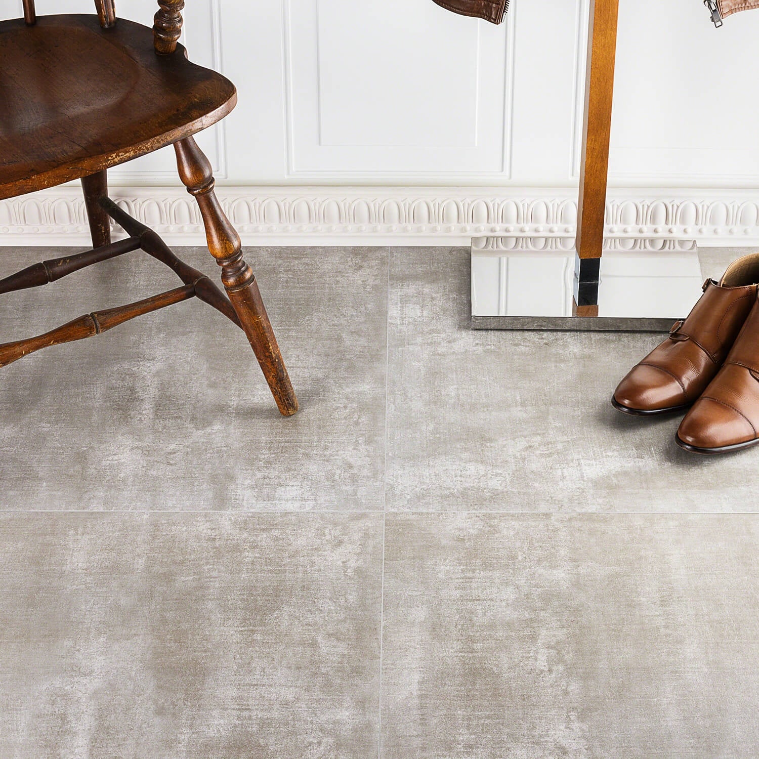 Tilebar Cement Ash Gray 24x24 Matte Porcelain Tile - Image 5