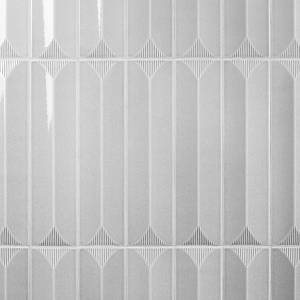 Tilebar Colorplay Inflex Gray 4.5x18 Crackled Glossy Ceramic Tile - Image 2