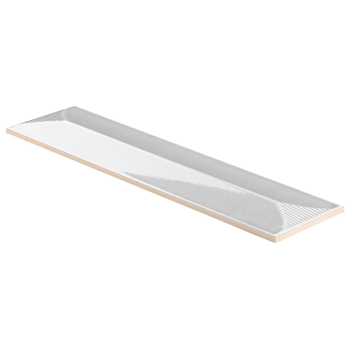 Tilebar Colorplay Inflex Gray 4.5x18 Crackled Glossy Ceramic Tile - Image 3