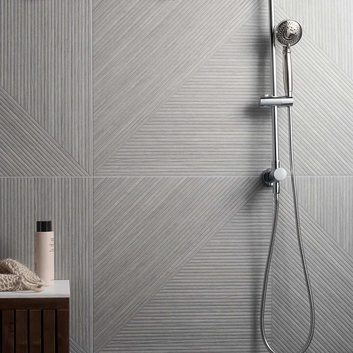 Tilebar Enso Gray 24x48 Ribbed Matte Fluted Porcelain Tile - Image 7