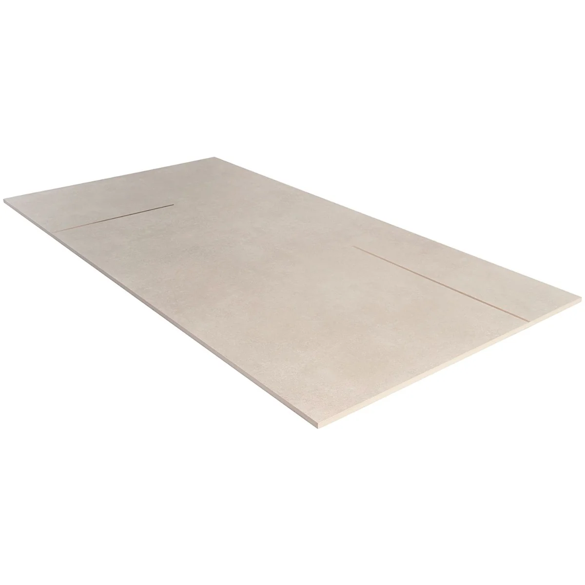 Lux Tile Lines Brass Inlay Greige 24x48 Matte Porcelain Tile - Image 3