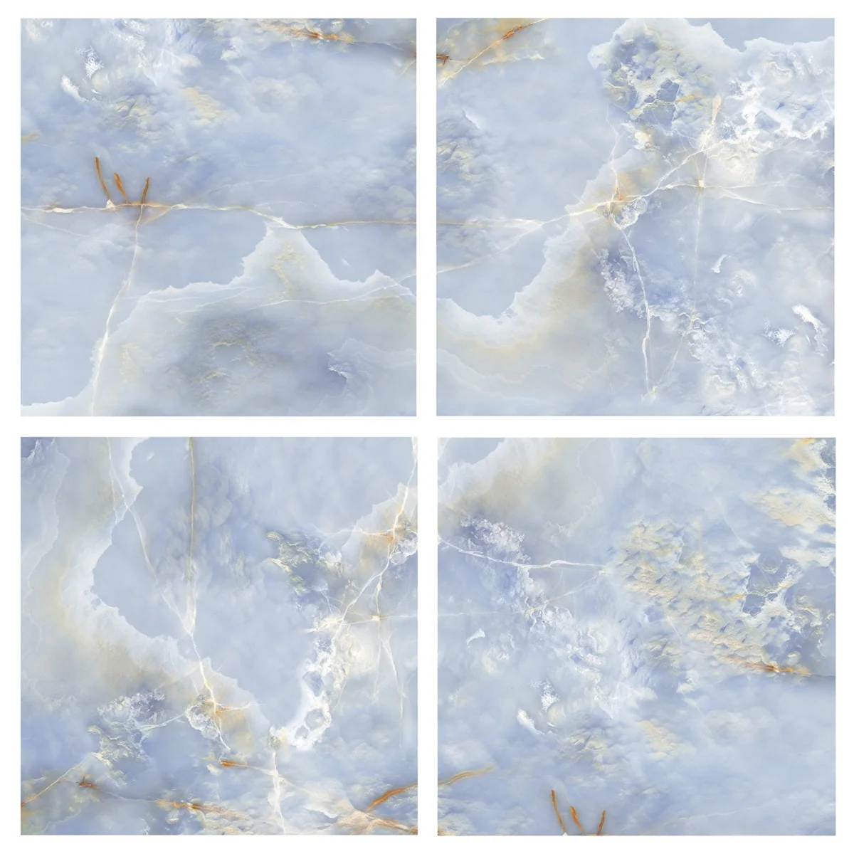 Tilebar Lumina Onyx Caspian Blue 24x24 Polished Porcelain Tile - Image 7