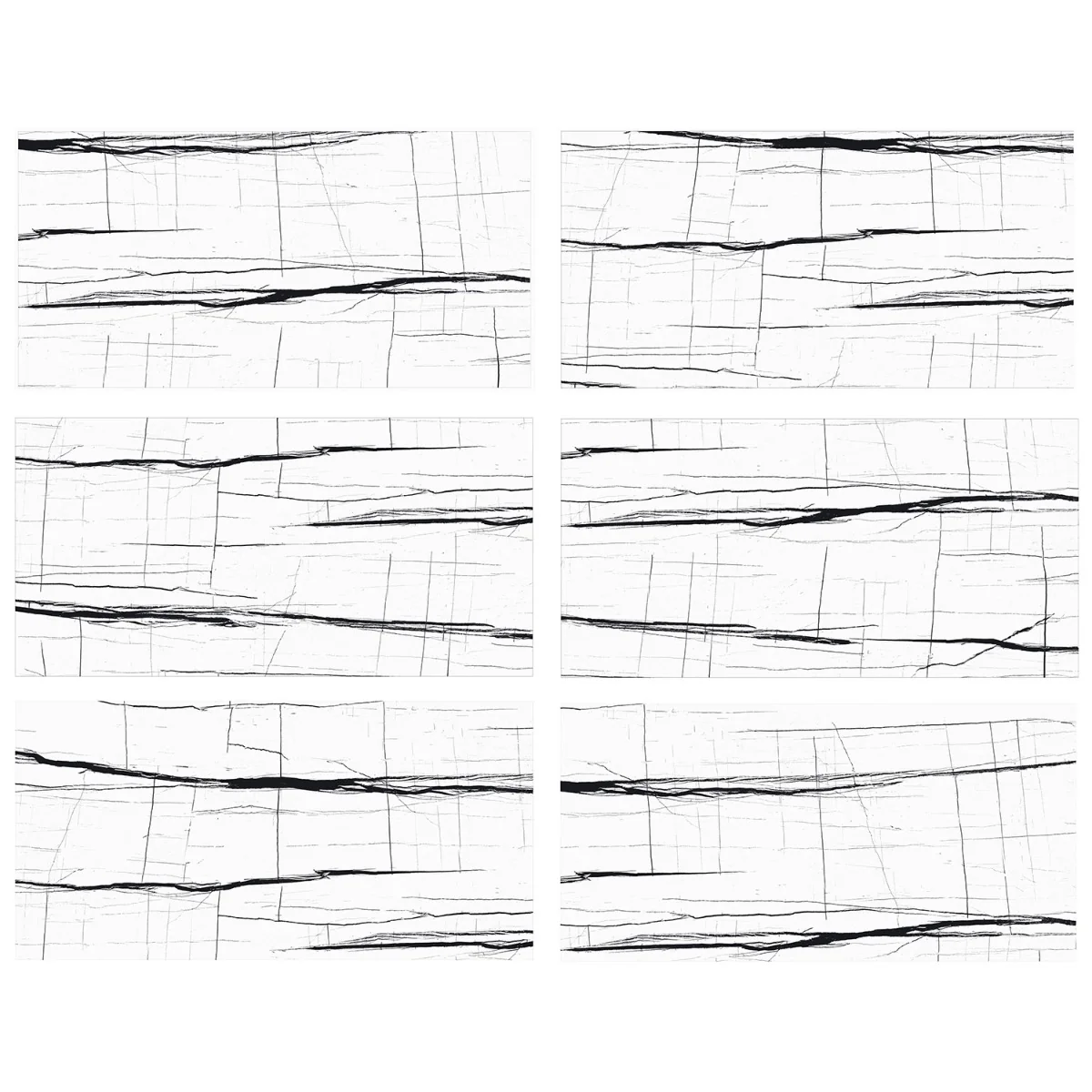 Tilebar Lumina Sahara Noir Black & White 24x48 Polished Porcelain Tile - Image 4