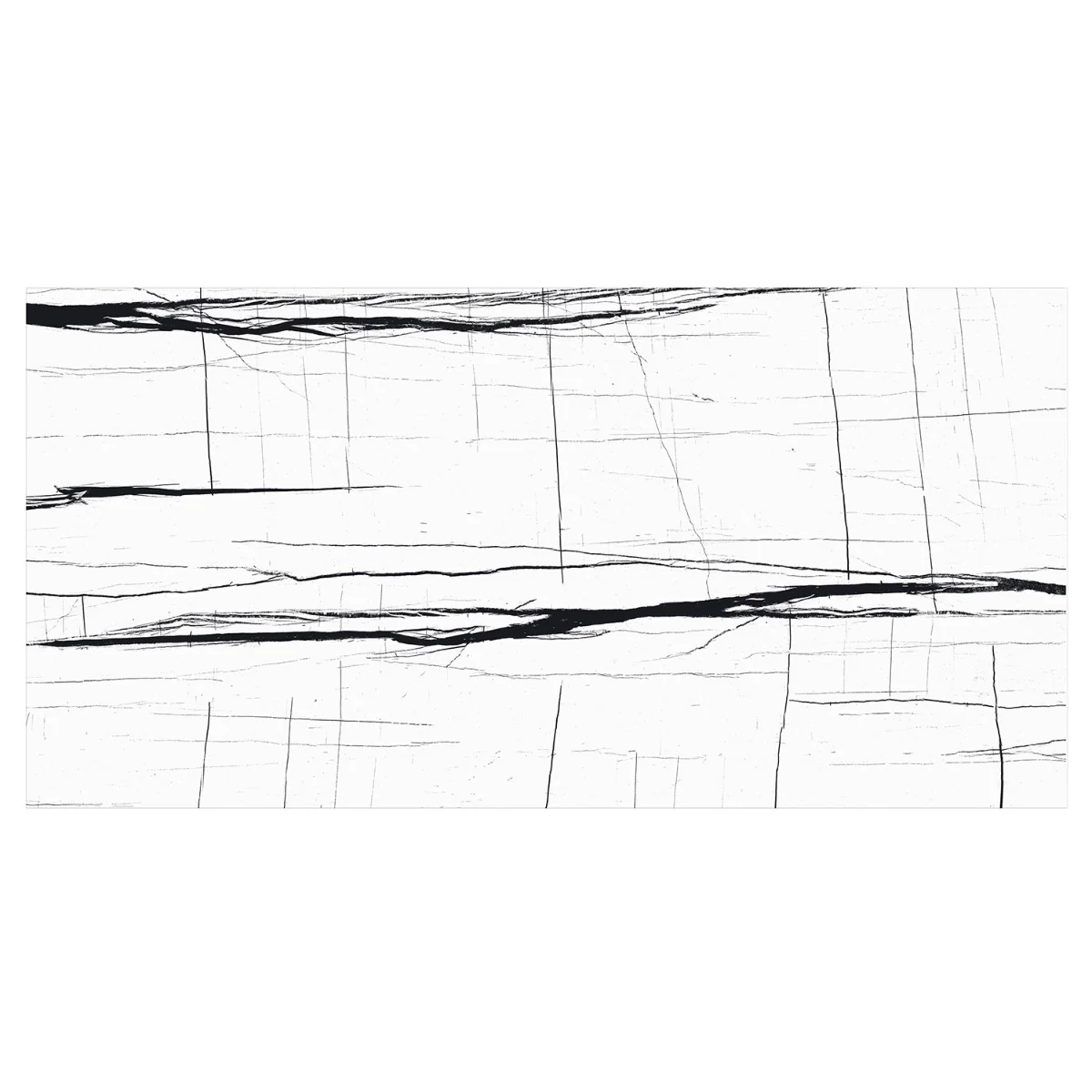Tilebar Lumina Sahara Noir Black & White 24x48 Polished Porcelain Tile - Image 7