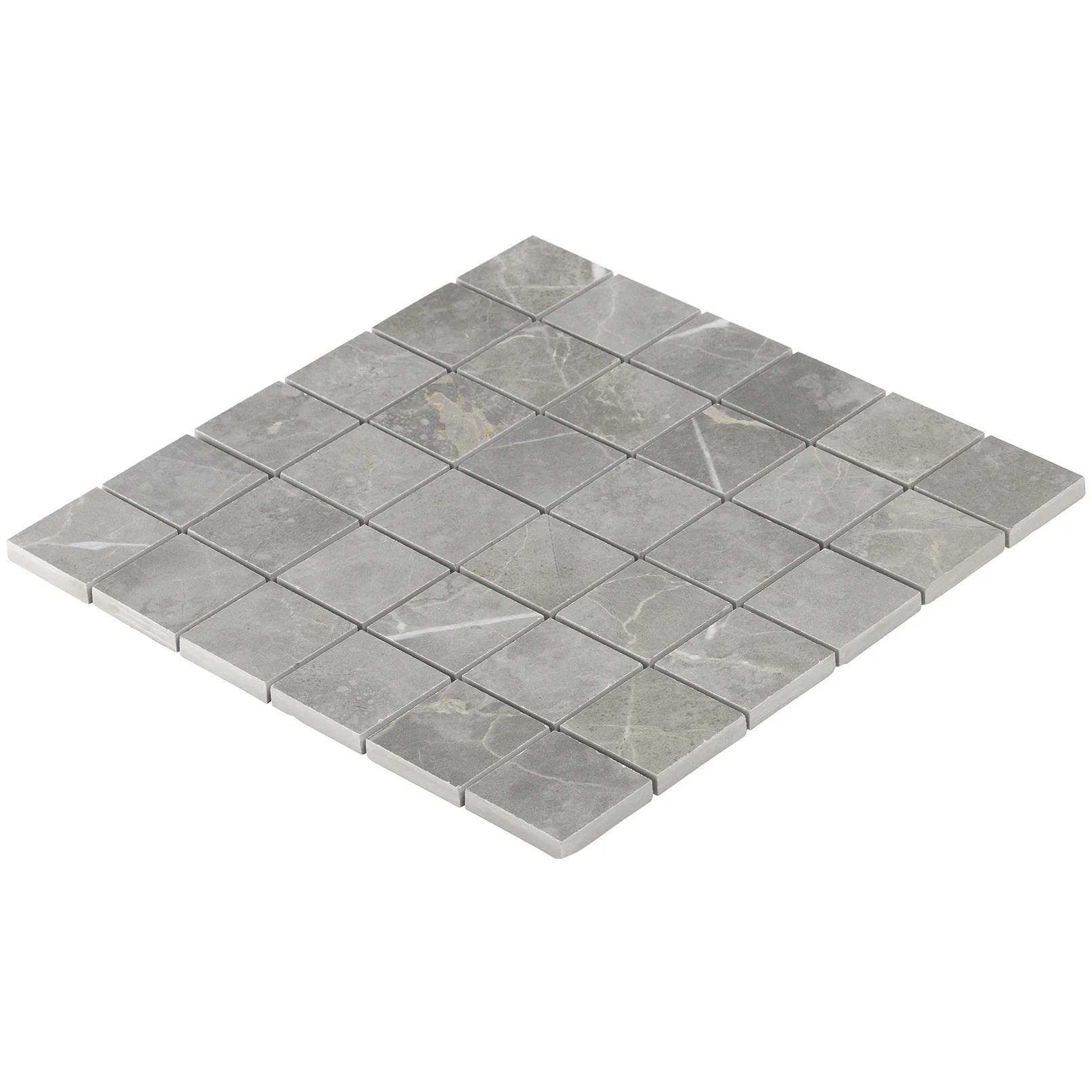 Tilebar Marble Tech Grigio Imperiale 2x2 Matte Porcelain Mosaic Tile - Image 2