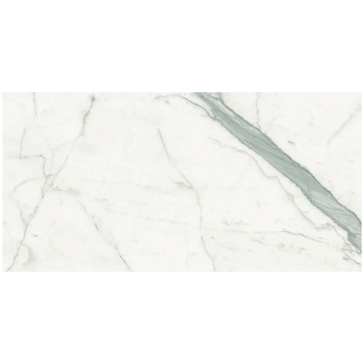 TileBar Marmi Slim Bianco Venato 30x60 Polished Porcelain Slab - Image 2